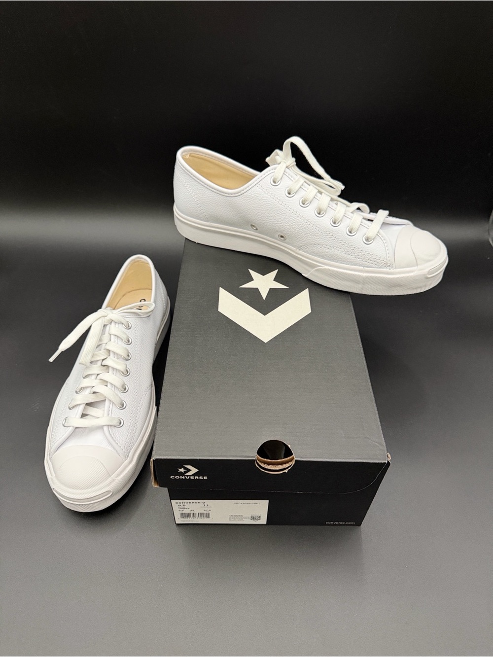 Converse Jack Purcell Leather Sneakers | Men's 9.5 / Women's 11